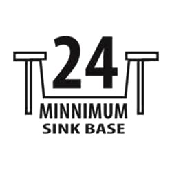 24 Minimum Sink Base